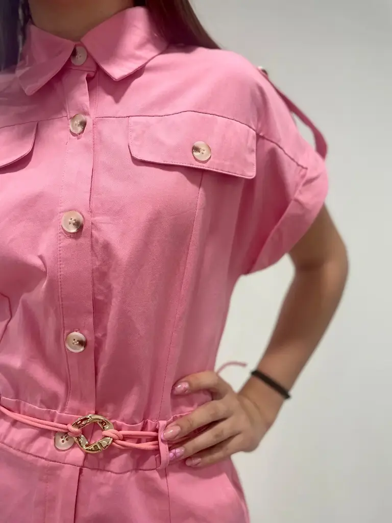 Kratki pajac Marley - roza