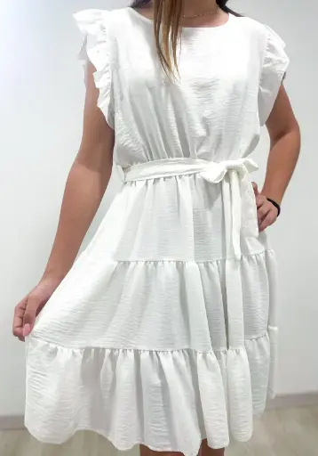 Kratka oblekca Summer - bela